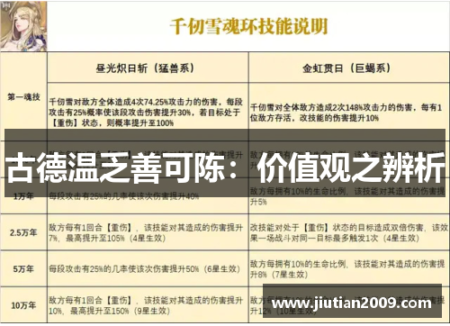 古德温乏善可陈：价值观之辨析